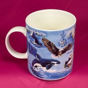 Artic Circle colorful Alaska wildlife coffee mug